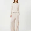 Pantalon en laine mélangée, ivoire Pantalon en laine mélangée, ivoire