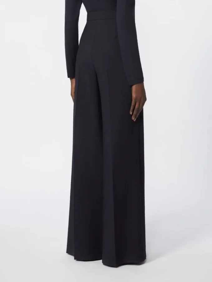 Pantalon en laine seersucker, bleu outremer Pantalon en laine seersucker, bleu outremer