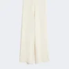 Pantalon en maille de crêpe de viscose, ivoire Pantalon en maille de crêpe de viscose, ivoire