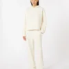Sweat-shirt en jersey de coton, ivoire Sweat-shirt en jersey de coton, ivoire