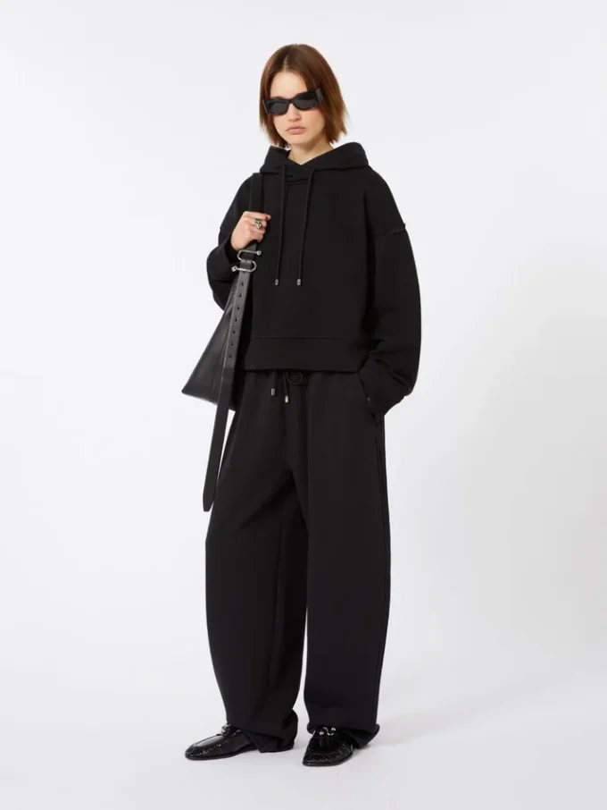 Pantalon en molleton, noir Pantalon en molleton, noir