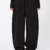Pantalon en molleton, noir Pantalon en molleton, noir