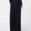 Pantalon en piqué de laine, bleu outremer