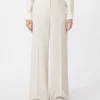 Pantalon en piqué de laine, ivoire Pantalon en piqué de laine, ivoire
