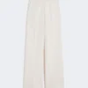Pantalon en piqué de laine, ivoire Pantalon en piqué de laine, ivoire