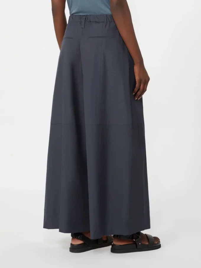 Pantalon en popeline à cordon de serrage, bleu outremer Pantalon en popeline à cordon de serrage, bleu outremer