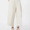 Pantalon en popeline de coton, couleur glace Pantalon en popeline de coton, couleur glace