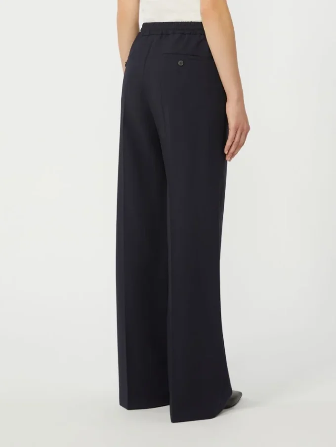 Pantalon en pure laine, bleu marine Pantalon en pure laine, bleu marine