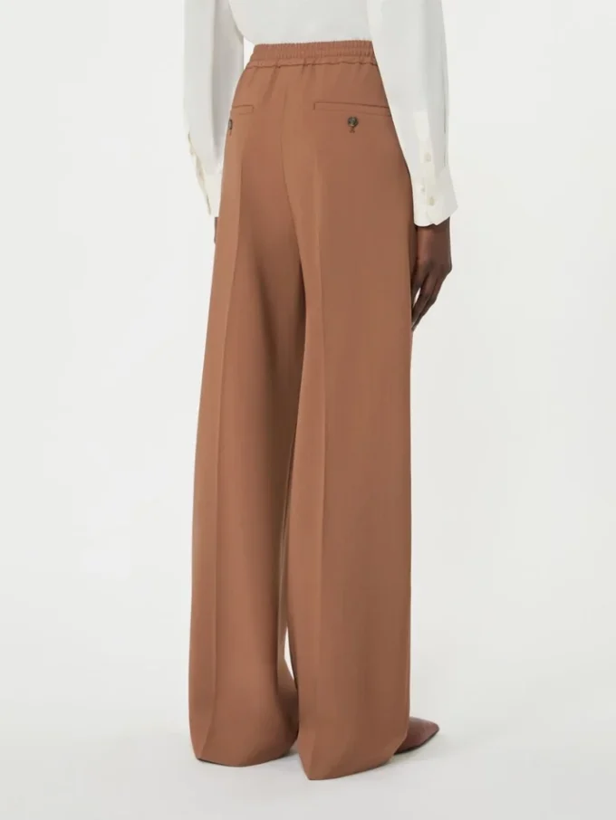 Pantalon en pure laine, couleur tabac Pantalon en pure laine, couleur tabac