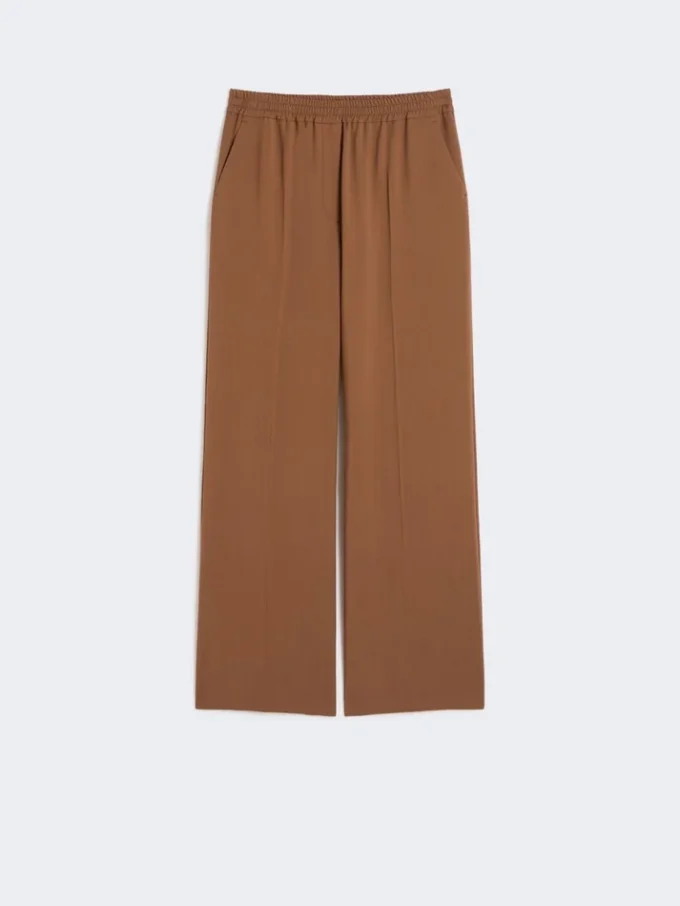 Pantalon en pure laine, couleur tabac Pantalon en pure laine, couleur tabac