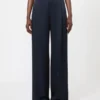 Pantalon en satin Envers, bleu nuit Pantalon en satin Envers, bleu nuit