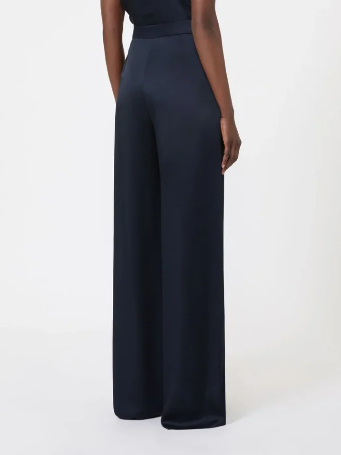 Pantalon en satin Envers, bleu nuit Pantalon en satin Envers, bleu nuit