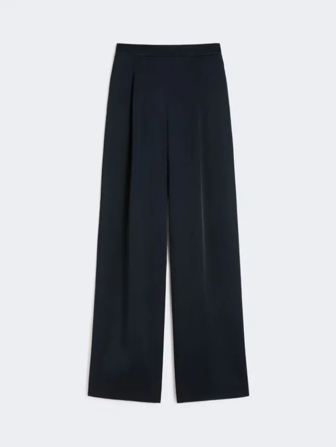 Pantalon en satin Envers, bleu nuit Pantalon en satin Envers, bleu nuit
