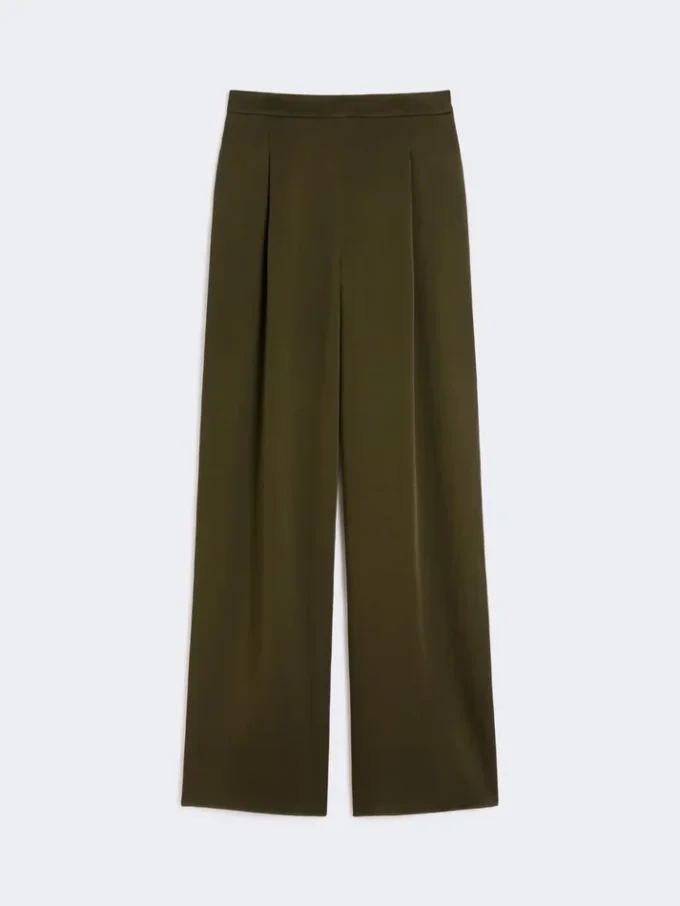 Pantalon en satin Envers, vert mousse Pantalon en satin Envers, vert mousse