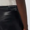 Pantalon en tissu enduit, noir Pantalon en tissu enduit, noir