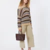 Pantalon en toile de coton et lin, couleur sable Pantalon en toile de coton et lin, couleur sable