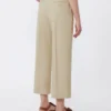 Pantalon en toile de coton et lin, couleur sable Pantalon en toile de coton et lin, couleur sable