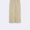 Pantalon en toile de coton et lin, couleur sable Pantalon en toile de coton et lin, couleur sable