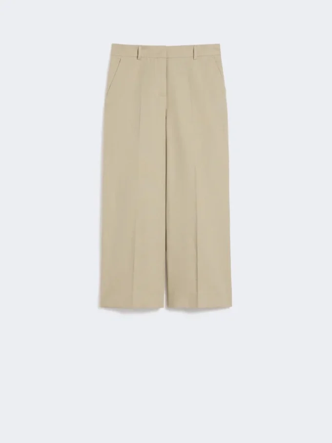 Pantalon en toile de coton et lin, couleur sable Pantalon en toile de coton et lin, couleur sable