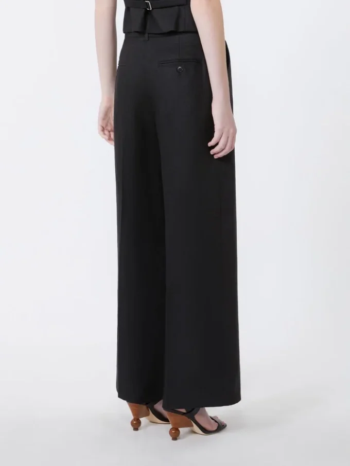 Pantalon en toile de lin, noir Pantalon en toile de lin, noir