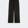Pantalon en toile de lin, noir Pantalon en toile de lin, noir