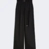 Pantalon en toile de lin, noir Pantalon en toile de lin, noir