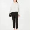 Pantalon en toile de viscose Double Face, noir Pantalon en toile de viscose Double Face, noir