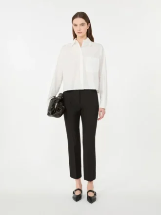 Pantalon en toile de viscose Double Face, noir Pantalon en toile de viscose Double Face, noir