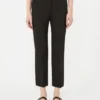 Pantalon en toile de viscose Double Face, noir Pantalon en toile de viscose Double Face, noir