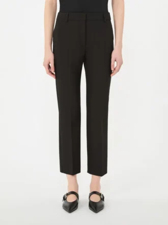 Pantalon en toile de viscose Double Face, noir Pantalon en toile de viscose Double Face, noir