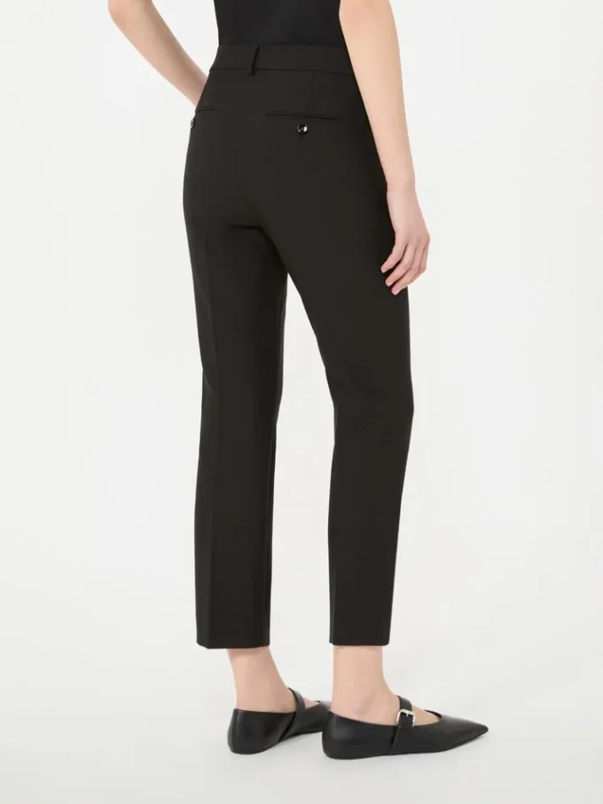Pantalon en toile de viscose Double Face, noir Pantalon en toile de viscose Double Face, noir