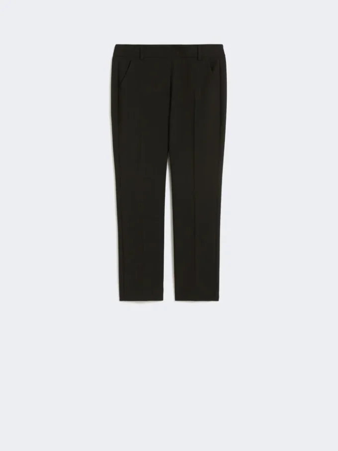 Pantalon en toile de viscose Double Face, noir Pantalon en toile de viscose Double Face, noir