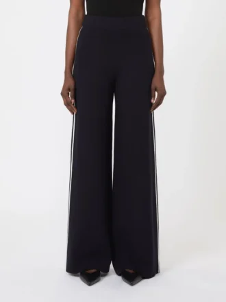Pantalon en viscose stretch, bleu marine