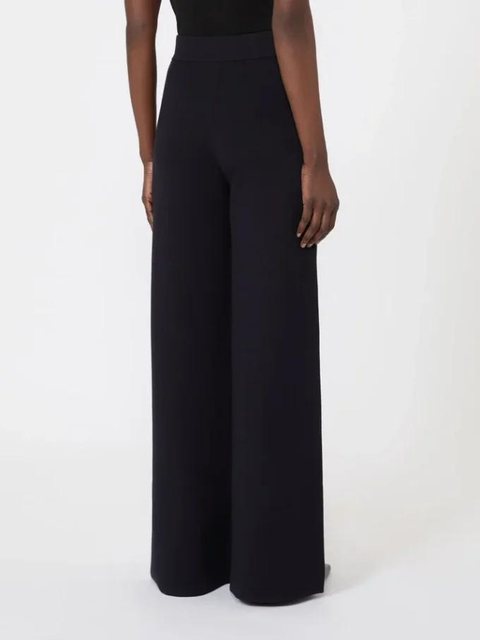 Pantalon en viscose stretch, bleu marine Pantalon en viscose stretch, bleu marine