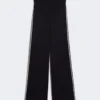 Pantalon en viscose stretch, bleu marine Pantalon en viscose stretch, bleu marine