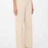 Pantalon large en coton drill, couleur sable Pantalon large en coton drill, couleur sable