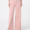 Pantalon large en coton drill, rose Pantalon large en coton drill, rose
