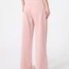 Pantalon large en coton drill, rose Pantalon large en coton drill, rose