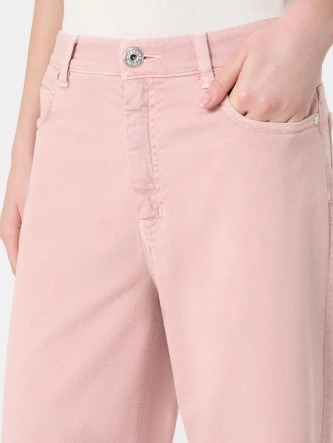 Pantalon large en coton drill, rose Pantalon large en coton drill, rose