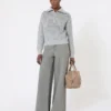 Pantalon large en denim, noir Pantalon large en denim, noir