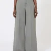 Pantalon large en denim, noir Pantalon large en denim, noir