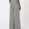 Pantalon large en denim, noir Pantalon large en denim, noir
