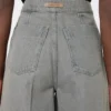 Pantalon large en denim, noir Pantalon large en denim, noir