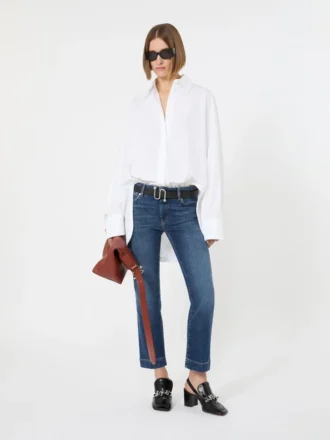 Pantalon mini évasé taille basse à la coupe parfaite, bleu outremer