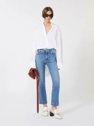 Pantalon mini évasé taille basse à la coupe parfaite, bleu outremer