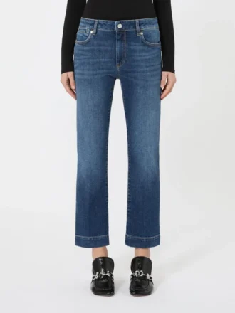 Pantalon mini évasé taille basse à la coupe parfaite, bleu outremer