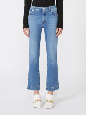 Pantalon mini évasé taille basse à la coupe parfaite, bleu outremer