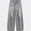 Pantalon oversize en denim noir, noir Pantalon oversize en denim noir, noir
