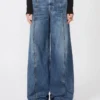 Pantalon oversize à taille basse, bleu nuit Pantalon oversize à taille basse, bleu nuit