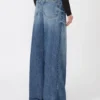 Pantalon oversize à taille basse, bleu nuit Pantalon oversize à taille basse, bleu nuit